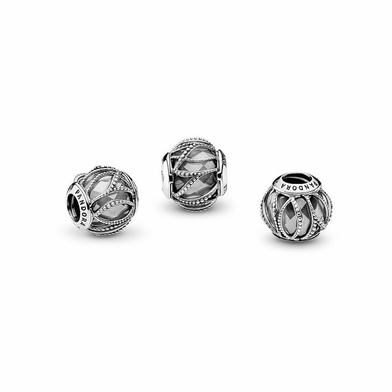 Pandora Intertwining Radiance Charm Ireland - Sterling Silver/Cubic Zirconia - 823517SCH